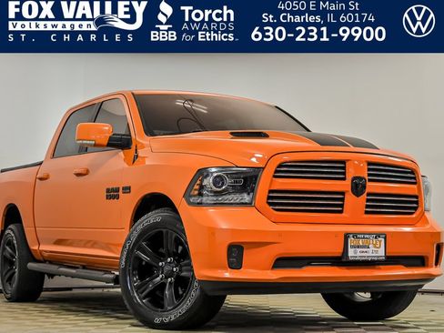 Used 2017 RAM 1500 Sport w/ Ignition Orange Sport Package AWD/4WD image 1