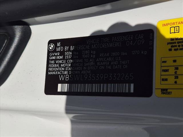 Used 2009 BMW M3 Convertible RWD image 15