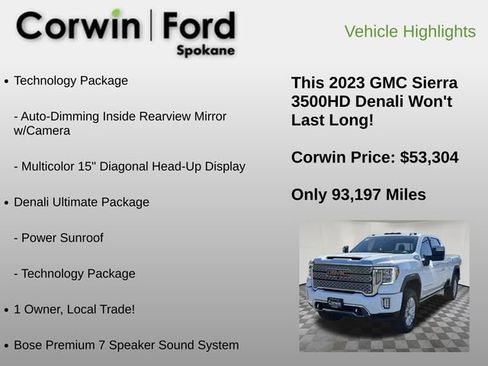 Used 2023 GMC Sierra 3500 Denali w/ Denali Ultimate Package AWD/4WD image 6