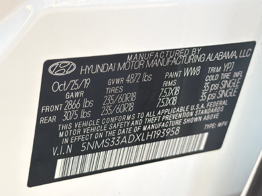 Used 2020 Hyundai Santa Fe SEL w/ Convenience Package FWD image 15