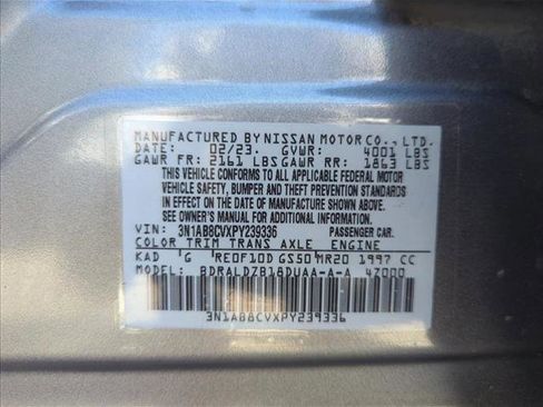Used 2023 Nissan Sentra SV w/ All-Weather Package FWD image 26