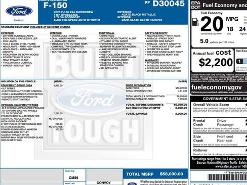 Used 2023 Ford F150 XLT w/ Equipment Group 302A High AWD/4WD image 2