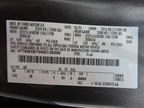 Used 2022 Ford F350 Lariat w/ Black Appearance Package image 74