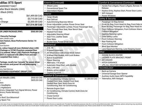 Used 2024 Cadillac XT5 Sportv w/ LPO, Floor Liner Package AWD/4WD image 24