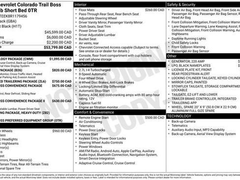 Used 2024 Chevrolet Colorado Trail Boss w/ Technology Package AWD/4WD image 20