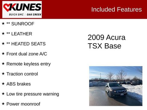 Used 2009 Acura TSX Base image 2