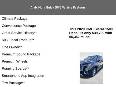 Used 2020 GMC Sierra 1500 Denali w/ Technology Package AWD/4WD image 8