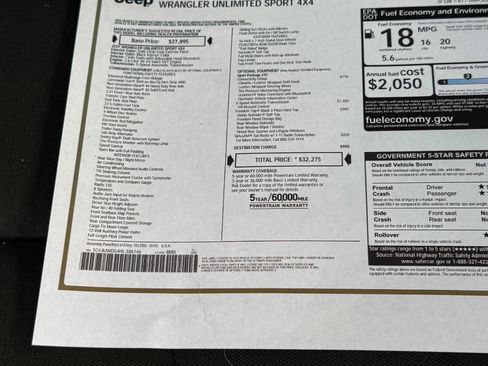 Used 2017 Jeep Wrangler Unlimited Sport w/ Connectivity Group image 39