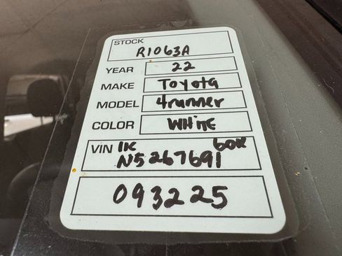 Used 2022 Toyota 4Runner SR5 image 24