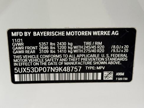 Used 2022 BMW X3 xDrive30i w/ M Sport Package 2 AWD/4WD image 28