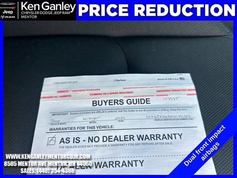 Used 2021 Jeep Wrangler Sport AWD/4WD image 22