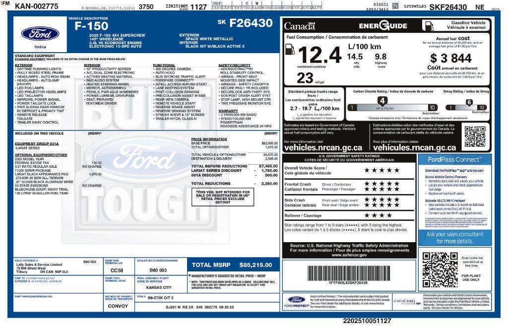 Used 2025 Ford F150 Lariat AWD/4WD image 31