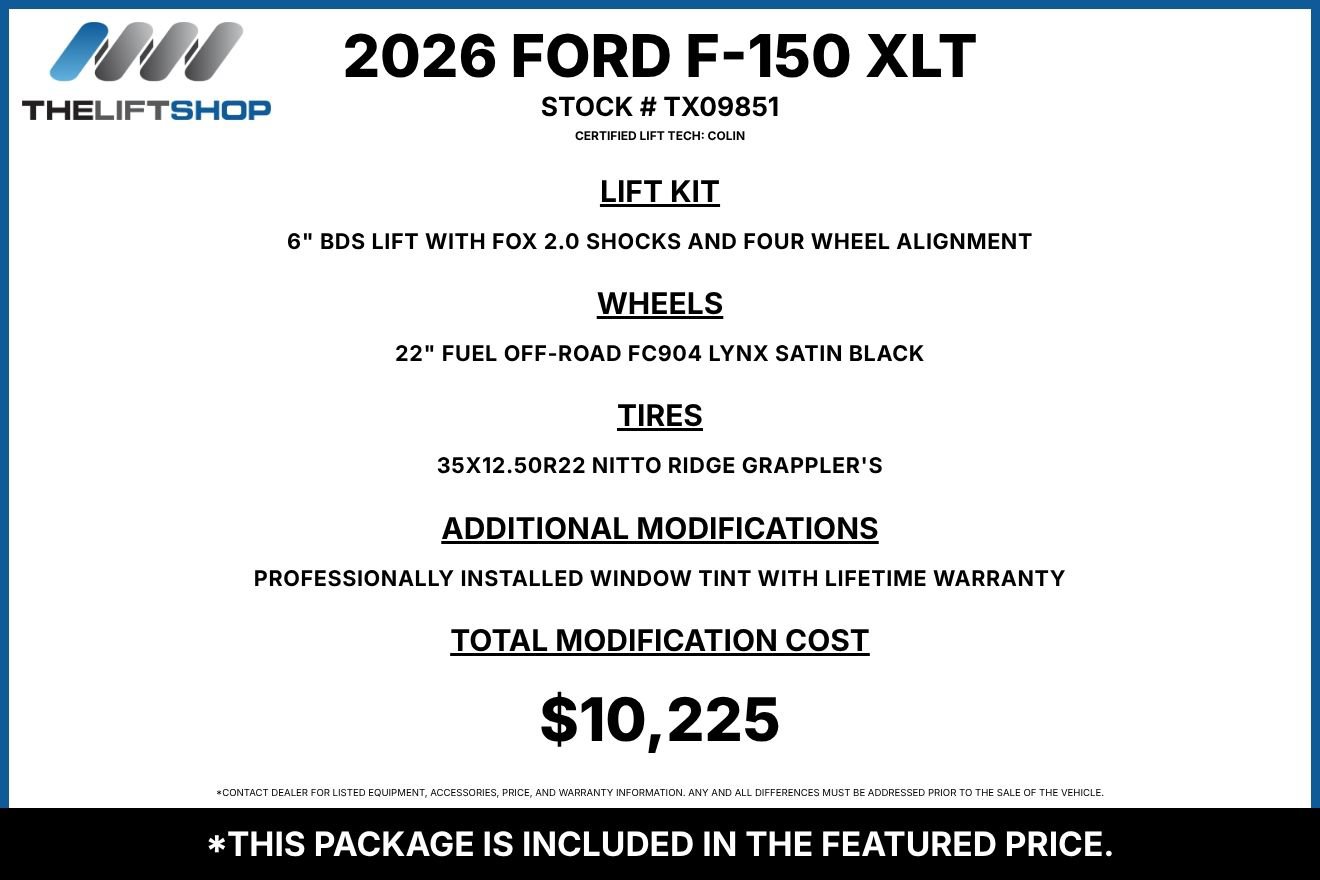 Used 2026 Ford F150 XLT w/ XLT Black Appearance Package AWD/4WD image 2