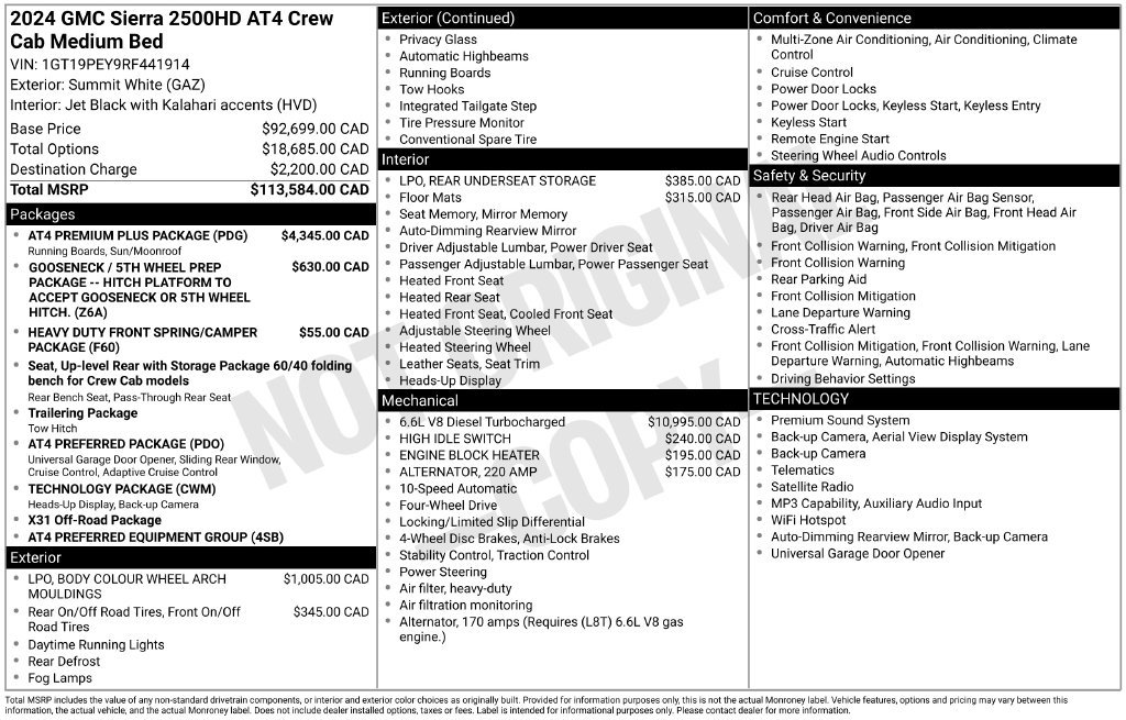 Used 2024 GMC Sierra 2500 AT4 w/ AT4 Premium Plus Package AWD/4WD image 12