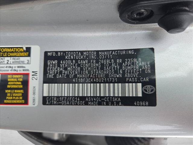 Used 2011 Toyota Camry SE w/ SE Extra-Value Pkg #1 FWD image 14