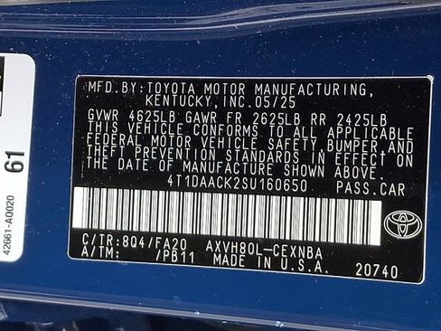 Used 2025 Toyota Camry LE w/ Convenience Package FWD image 31