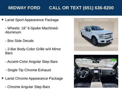 Certified 2019 Ford F150 Lariat w/ Equipment Group 502A Luxury image 31