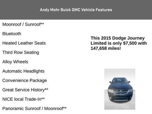 Used 2015 Dodge Journey Limited w/ Sun/Sound & Wheel Group FWD image 4