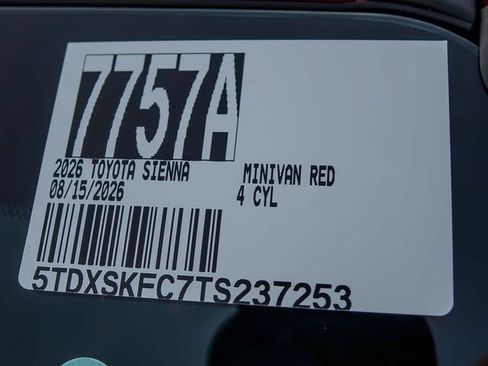 Used 2026 Toyota Sienna XSE AWD/4WD image 31