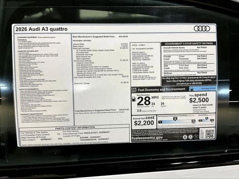 New 2026 Audi A3 2.0T Premium Plus image 16