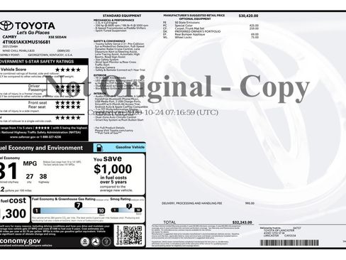 Used 2021 Toyota Camry XSE image 51