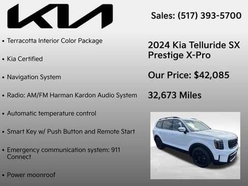 Used 2024 Kia Telluride SX Prestige X-Pro AWD/4WD image 7