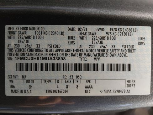 Used 2021 Ford Escape SEL FWD image 33