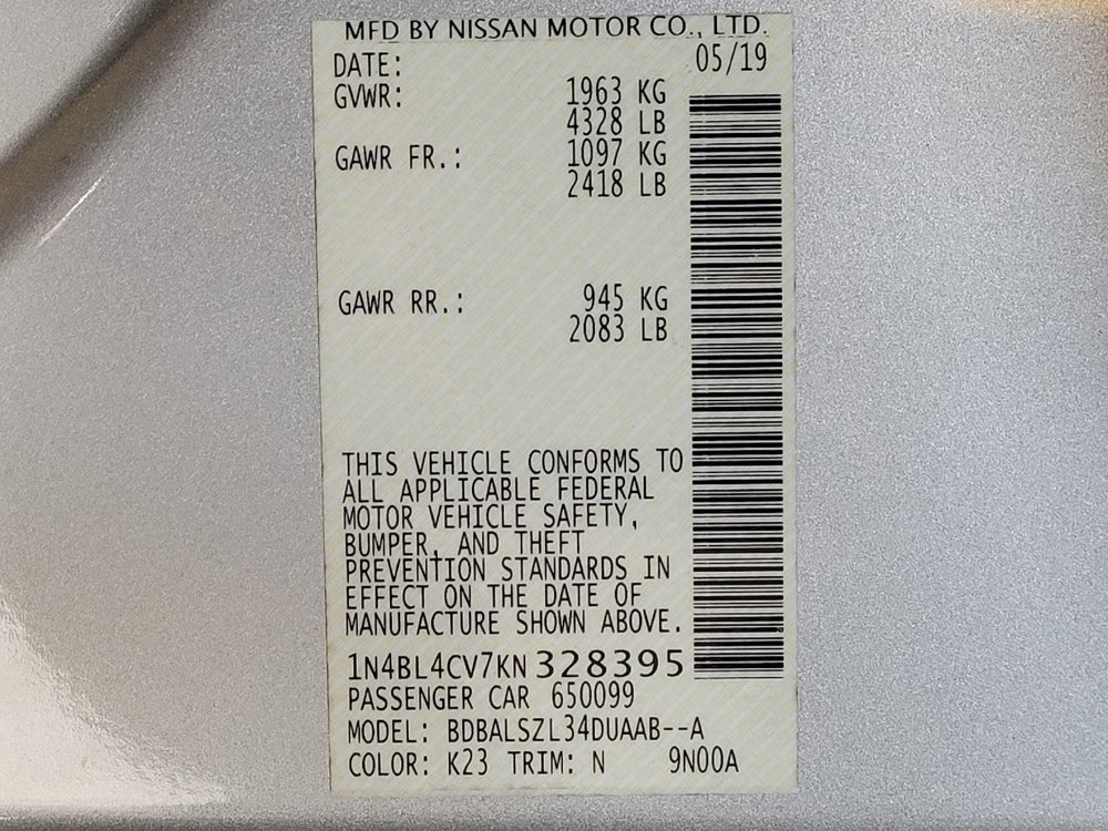 Used 2019 Nissan Altima 2.5 SR w/ SR Premium Package FWD image 33