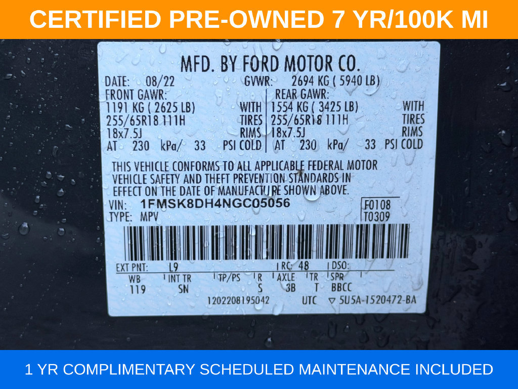 Used 2022 Ford Explorer XLT w/ Equipment Group 202A AWD/4WD image 34