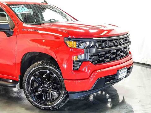 Used 2024 Chevrolet Silverado 1500 Custom w/ Turbomax Blackout Package AWD/4WD image 3