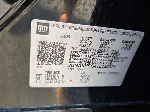 Certified 2026 Chevrolet Equinox LT w/ LPO, Floor Liner Package FWD image 16