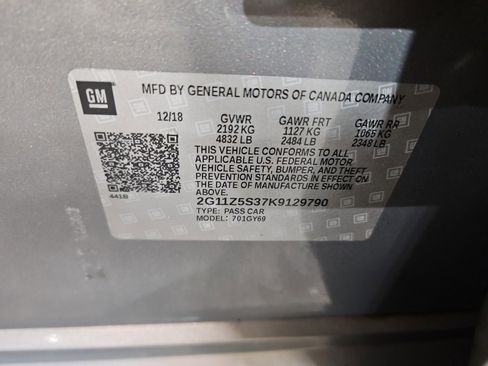 Used 2019 Chevrolet Impala LT w/ Sunroof and Spoiler Package image 15