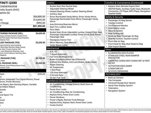 Used 2014 INFINITI QX80 4WD w/ Deluxe Touring Package image 10