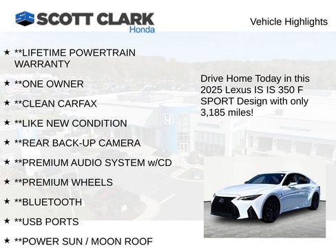 Used 2025 Lexus IS 350 F Sport image 11