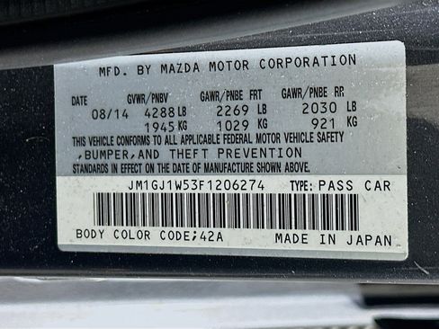 Used 2015 MAZDA MAZDA6 Grand Touring w/ GT Technology Package image 12