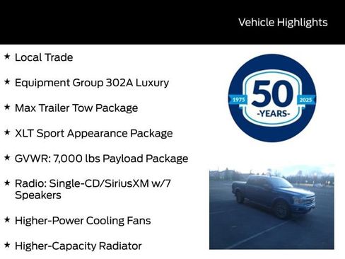 Used 2018 Ford F150 XLT w/ Equipment Group 302A Luxury image 3