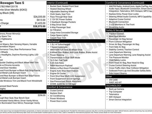 Used 2024 Volkswagen Taos S image 2