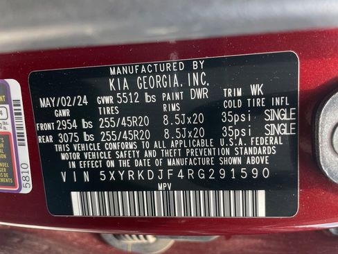 Certified 2024 Kia Sorento SX AWD/4WD image 35