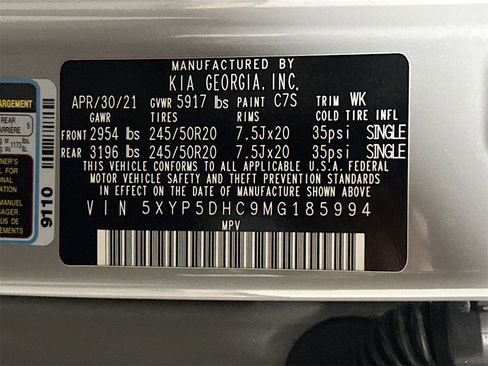 Used 2021 Kia Telluride SX w/ Nightfall Edition Package image 35