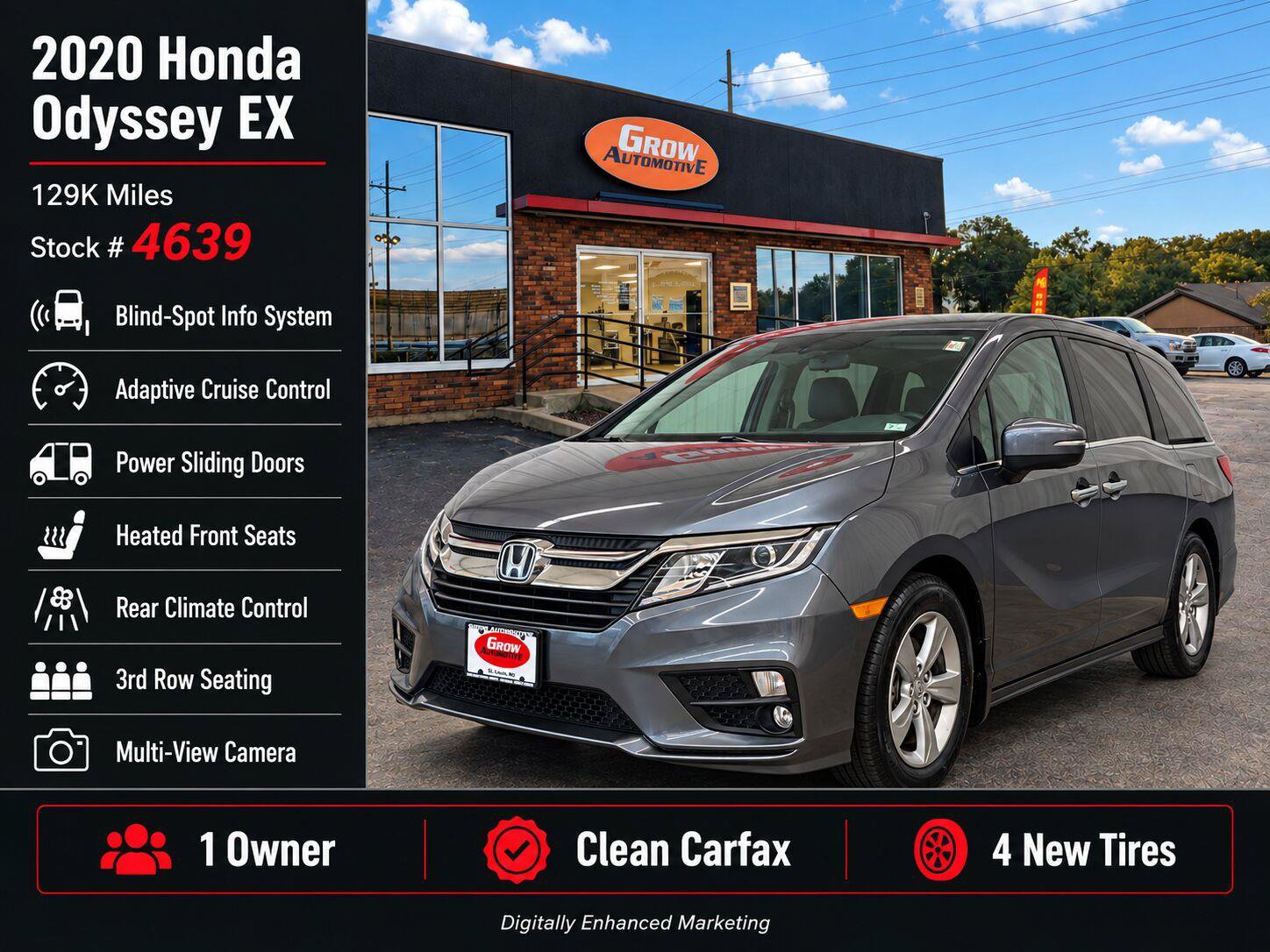 Used 2020 Honda Odyssey EX image 2
