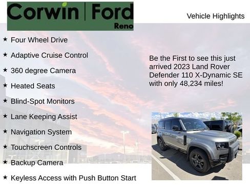 Used 2023 Land Rover Defender 110 X-Dynamic SE AWD/4WD image 4