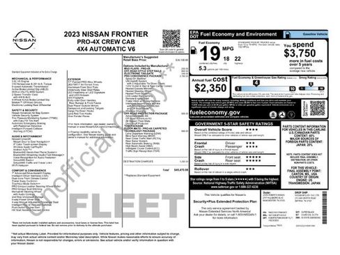 Used 2023 Nissan Frontier PRO-4X w/ Pro Convenience Package AWD/4WD image 35