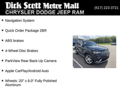Used 2019 Jeep Grand Cherokee Summit AWD/4WD image 3