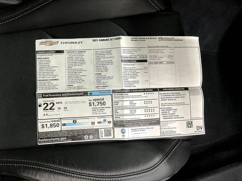 Used 2021 Chevrolet Camaro LT RWD image 3