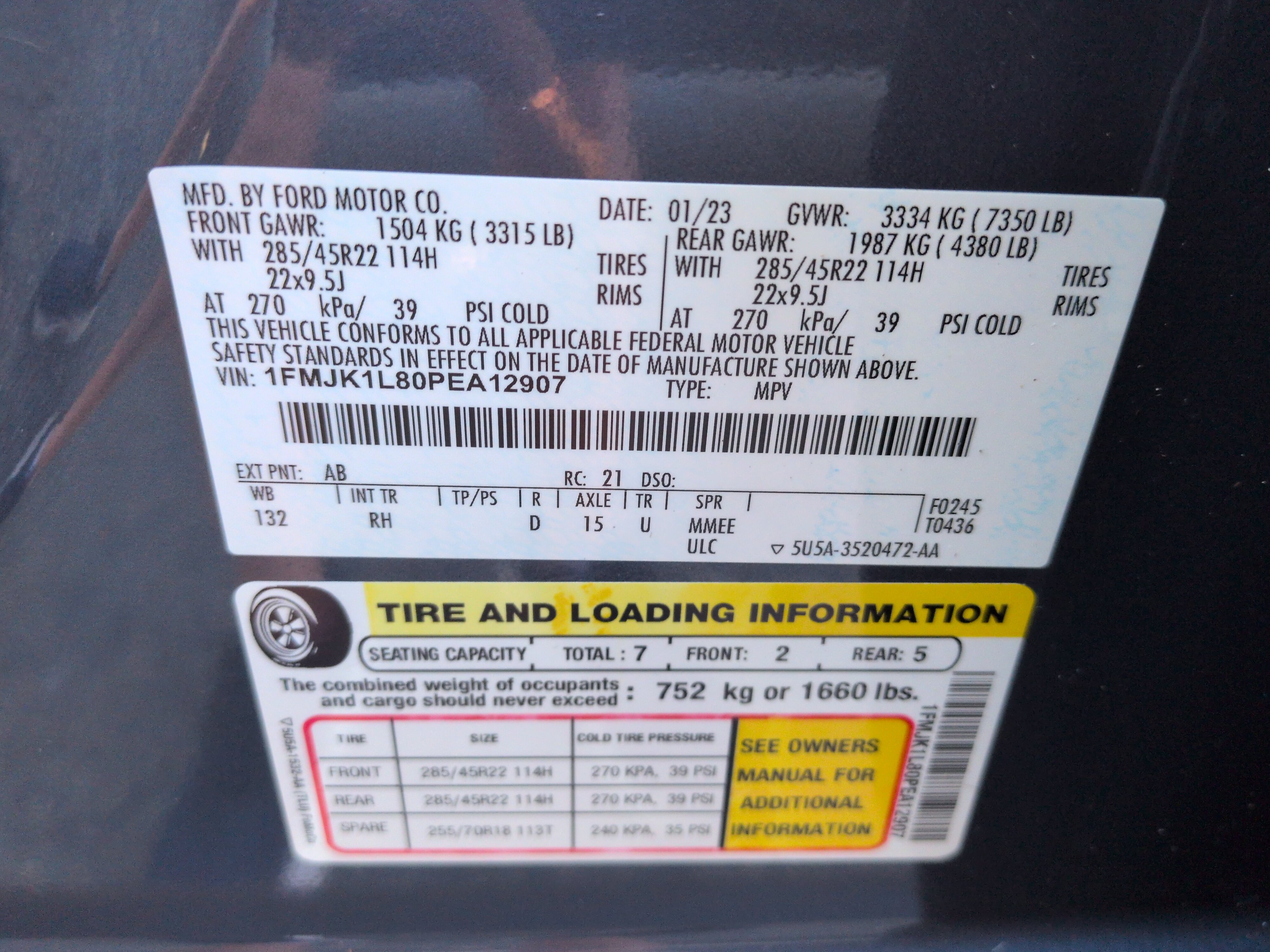 Certified 2023 Ford Expedition Max Platinum RWD image 29