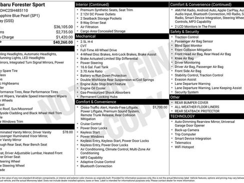 Used 2025 Subaru Forester Sport image 40