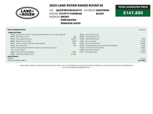 Used 2024 Land Rover Range Rover SE AWD/4WD image 82