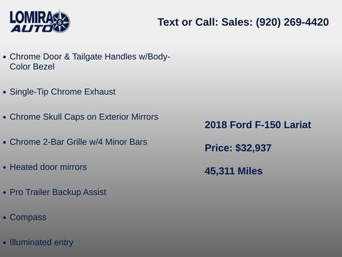 Used 2018 Ford F150 Lariat AWD/4WD image 11
