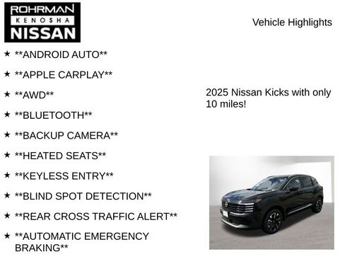 New 2025 Nissan Kicks SV w/ SV Premium Package image 8