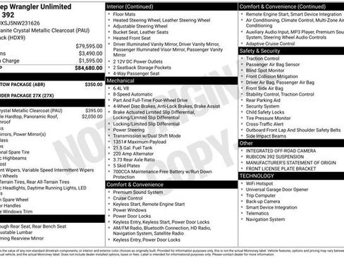 Certified 2022 Jeep Wrangler Unlimited Rubicon w/ Trailer Tow Package AWD/4WD image 3